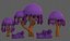 Trees Cartoon V38 3D model