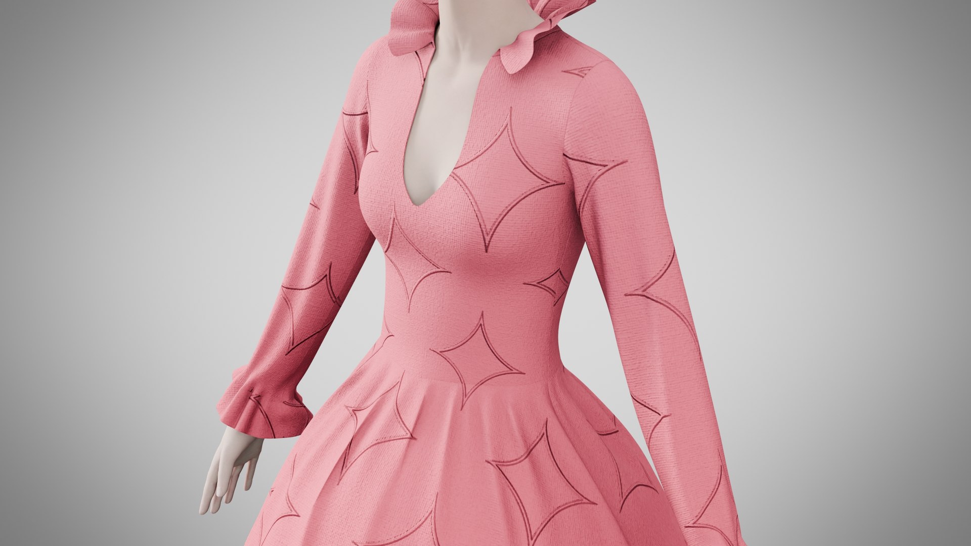 3D Dress 30 Ultra Red With Design model https://p.turbosquid.com/ts-thumb/P3/A2veBV/0q/4/jpg/1762359260/1920x1080/fit_q87/120d2972de952ec41293619c2b3e607a07ed2531/4.jpg