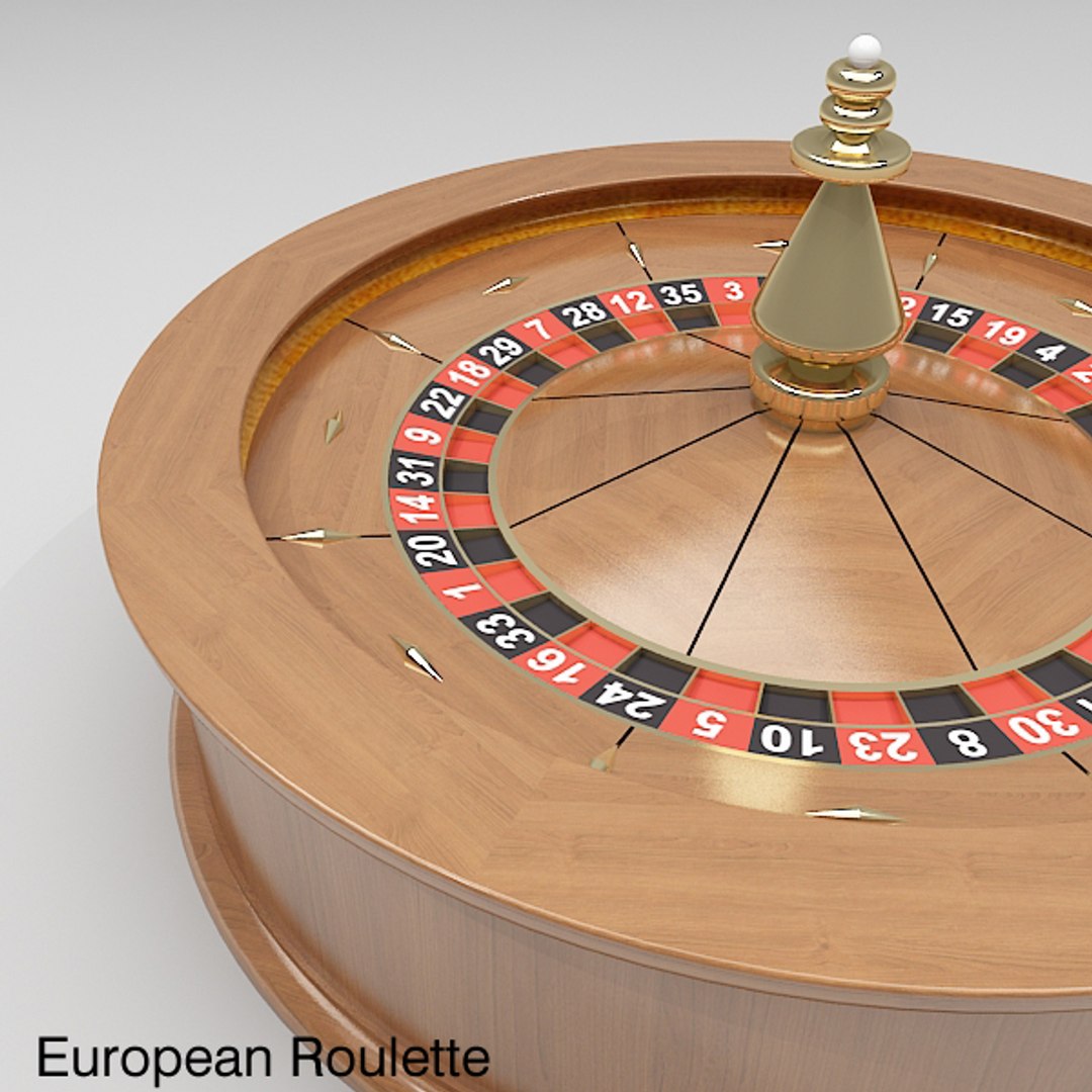 roulette wheel 2 american 3d model