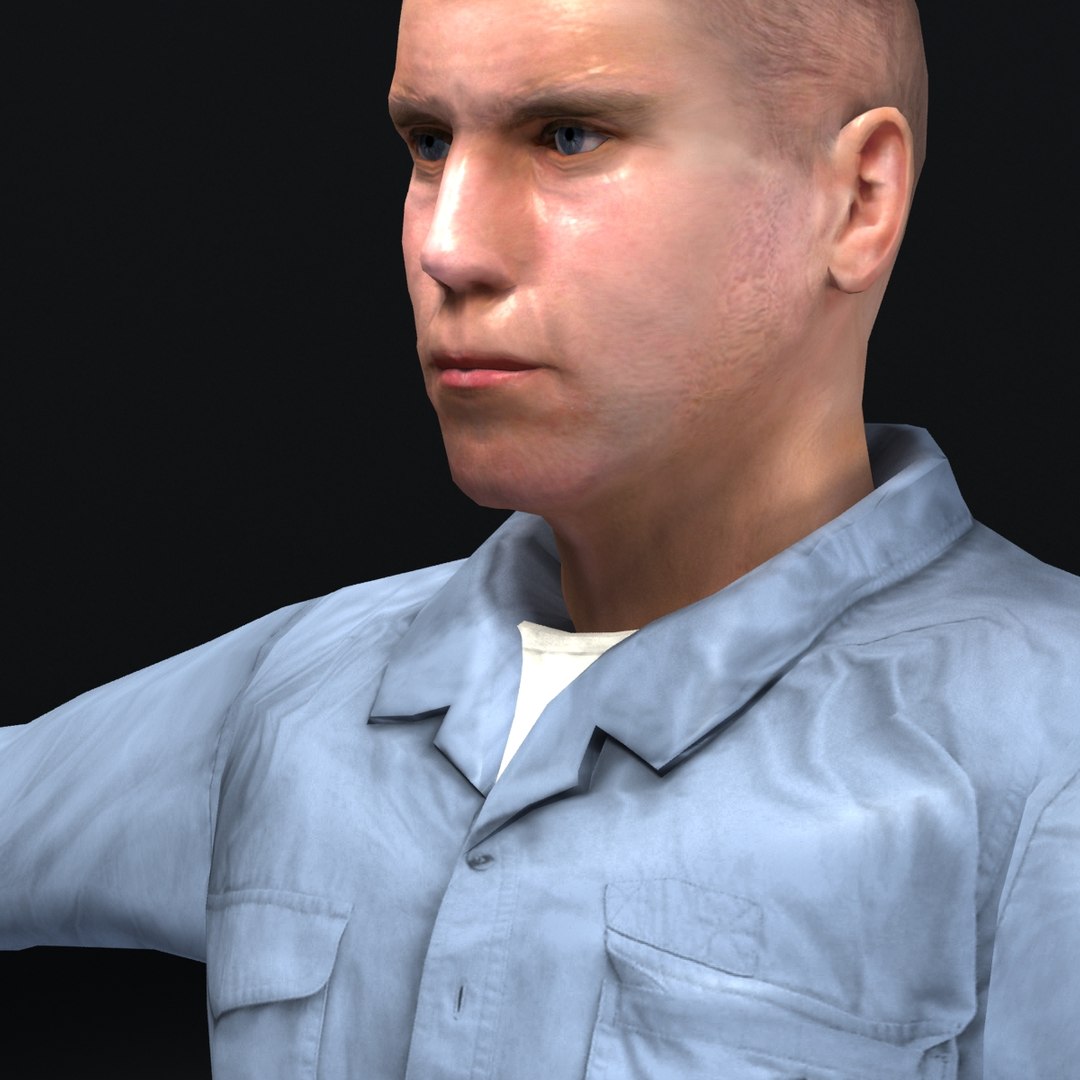 3d model prison inmate