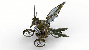 Animated SolarDrone PBR 3D model
