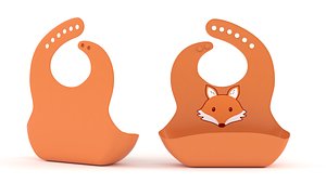 3D Silicone Bib model