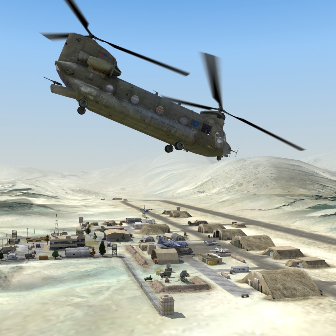 3d Model Military Airbase