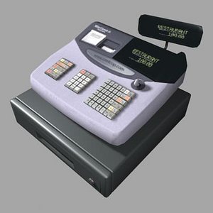 cash register 3d model
