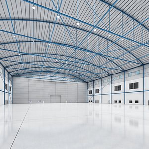 aircraft hangar 3d model