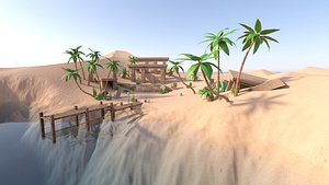 An Oasis in the Desert 3D model