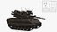 Combat Tank with Dual Armament and Sensor Systems Green Rust Rigged 3D model