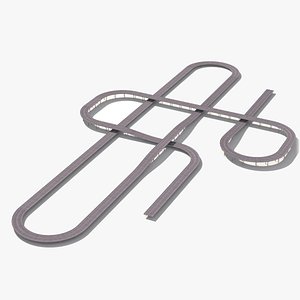 3D Highway PBR -  kit of 5 models and construction 11