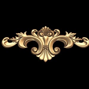 (458) Decor Element -3d STL model for CNC