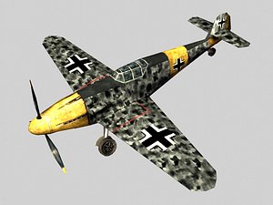 3d model bf 109 fighter