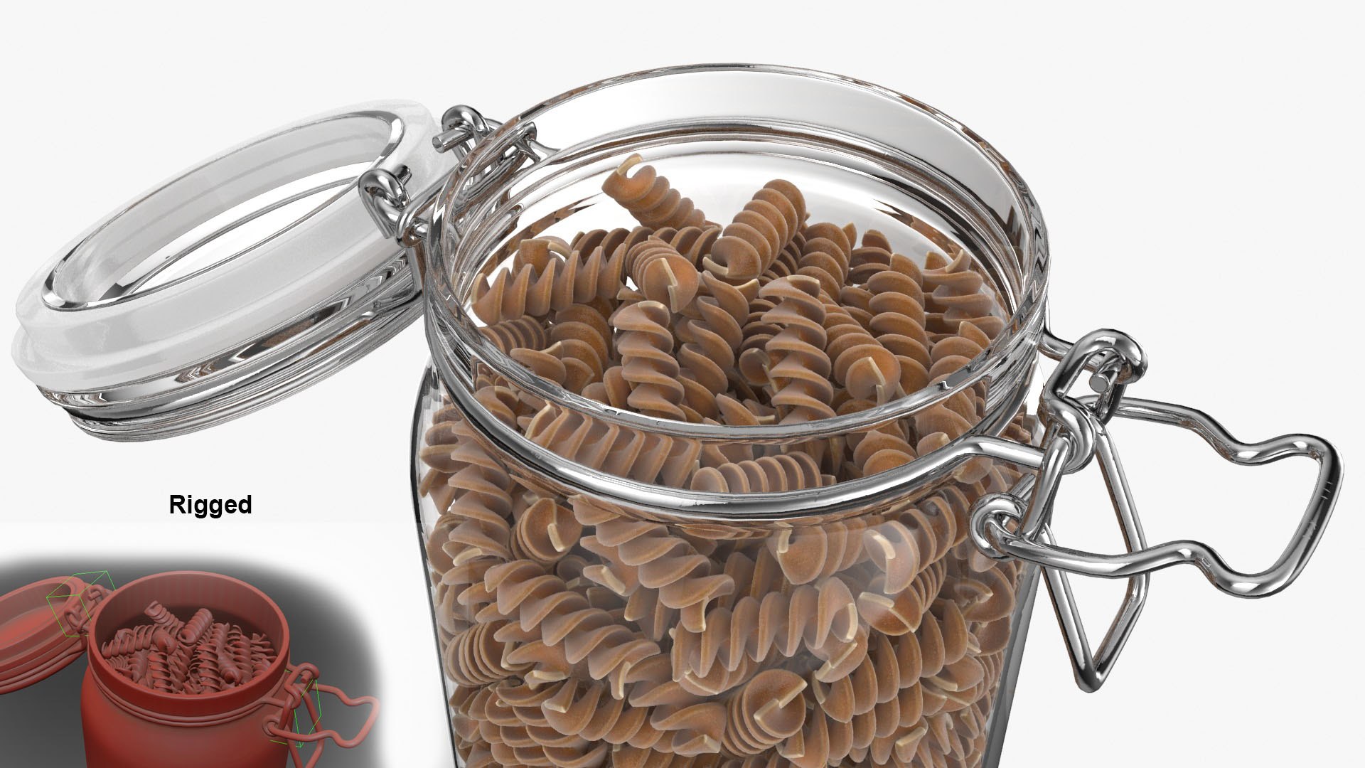 3D Whole Pasta Jar Collection Model - TurboSquid 2227406
