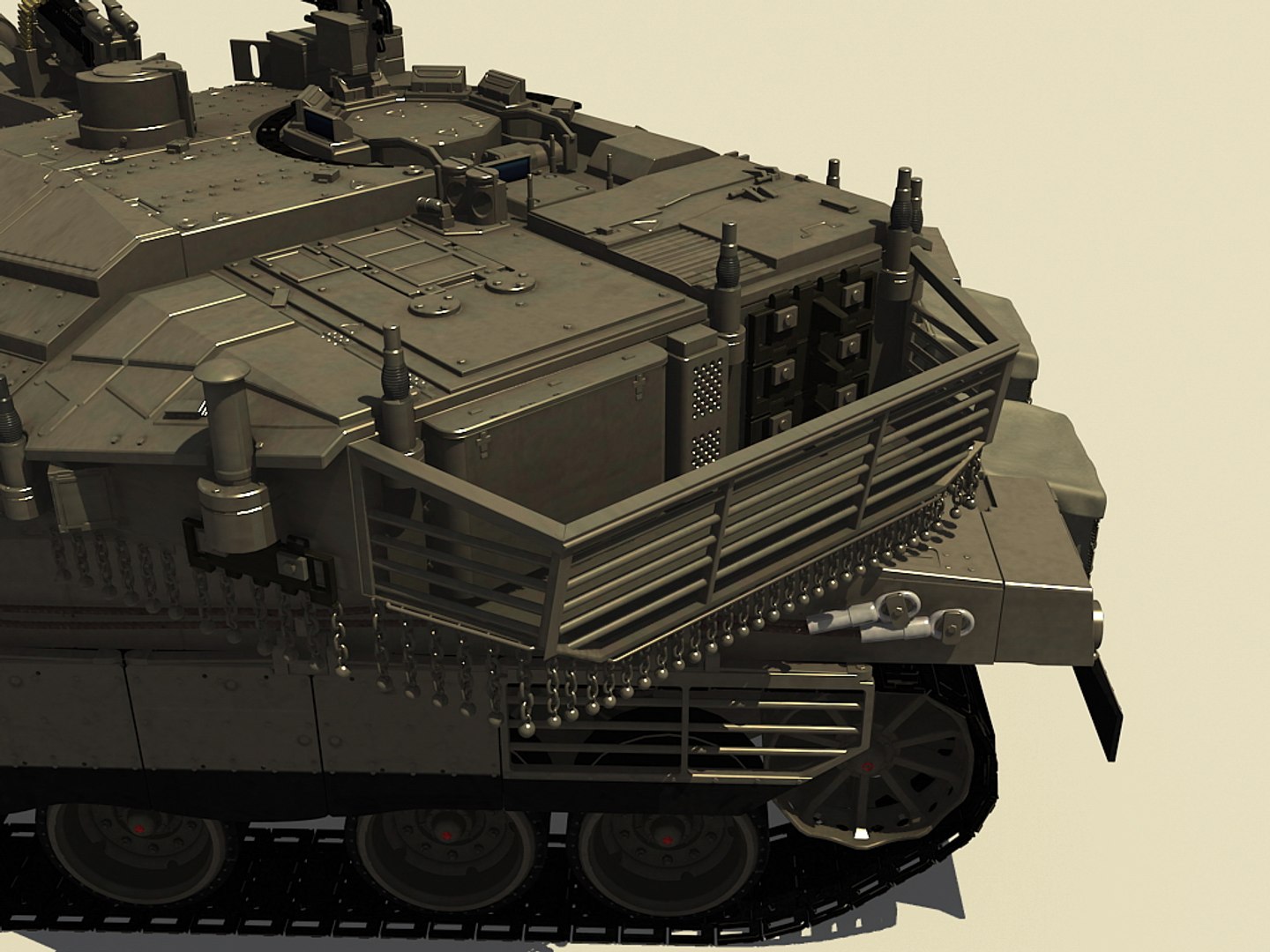 3d merkava mk iv battle tank model