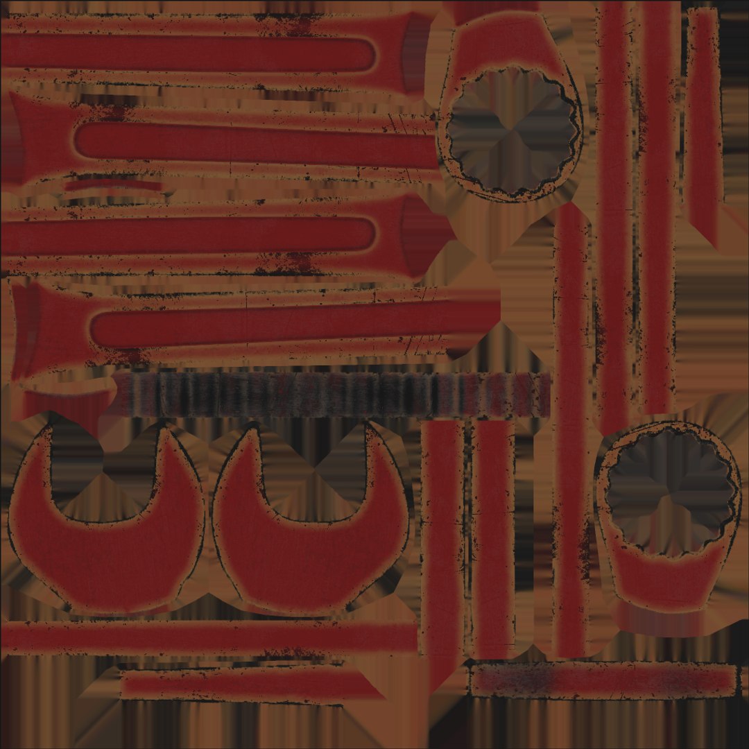 Spanner Worn Red Max