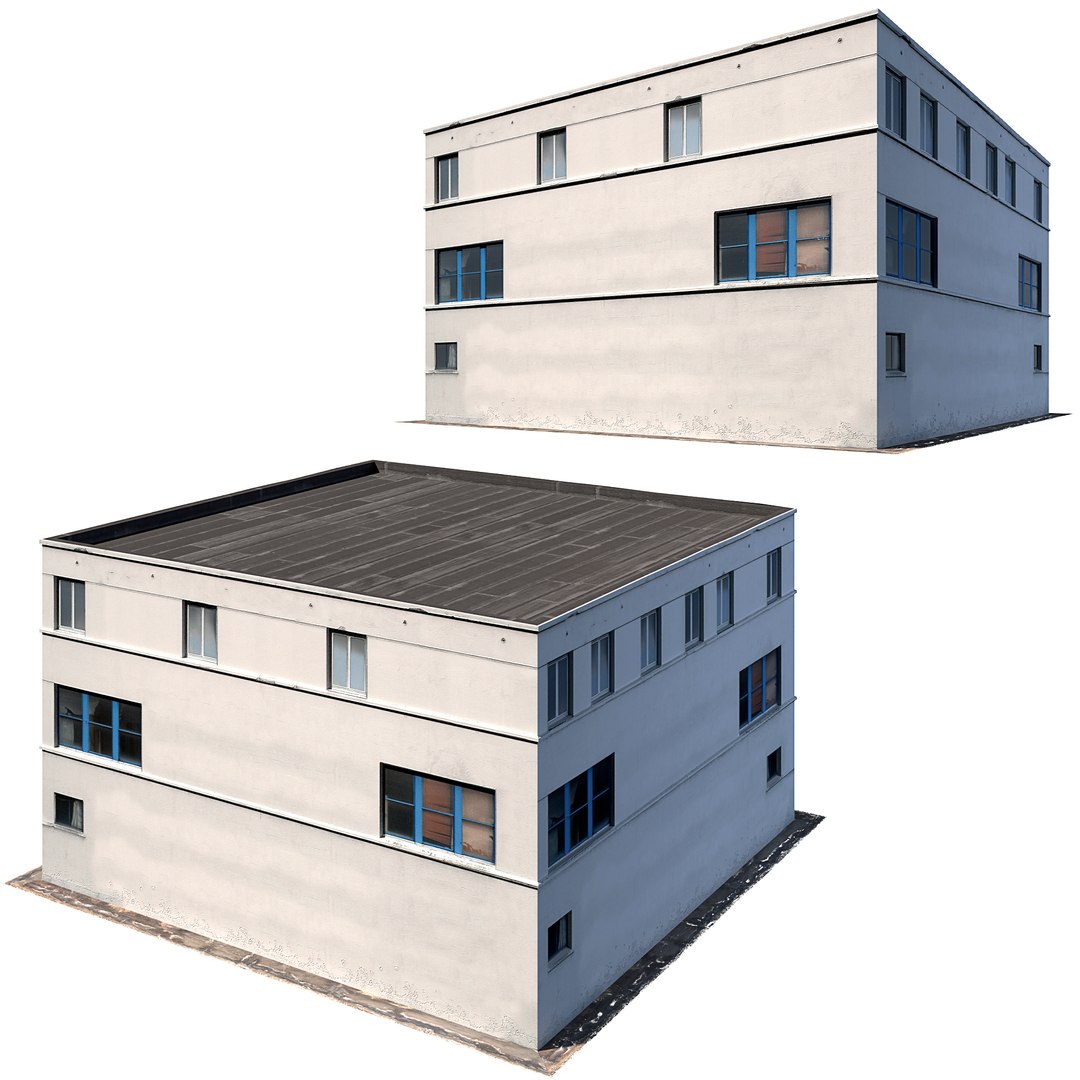 3D Low Poly Building 8K Texture Model - TurboSquid 1858707