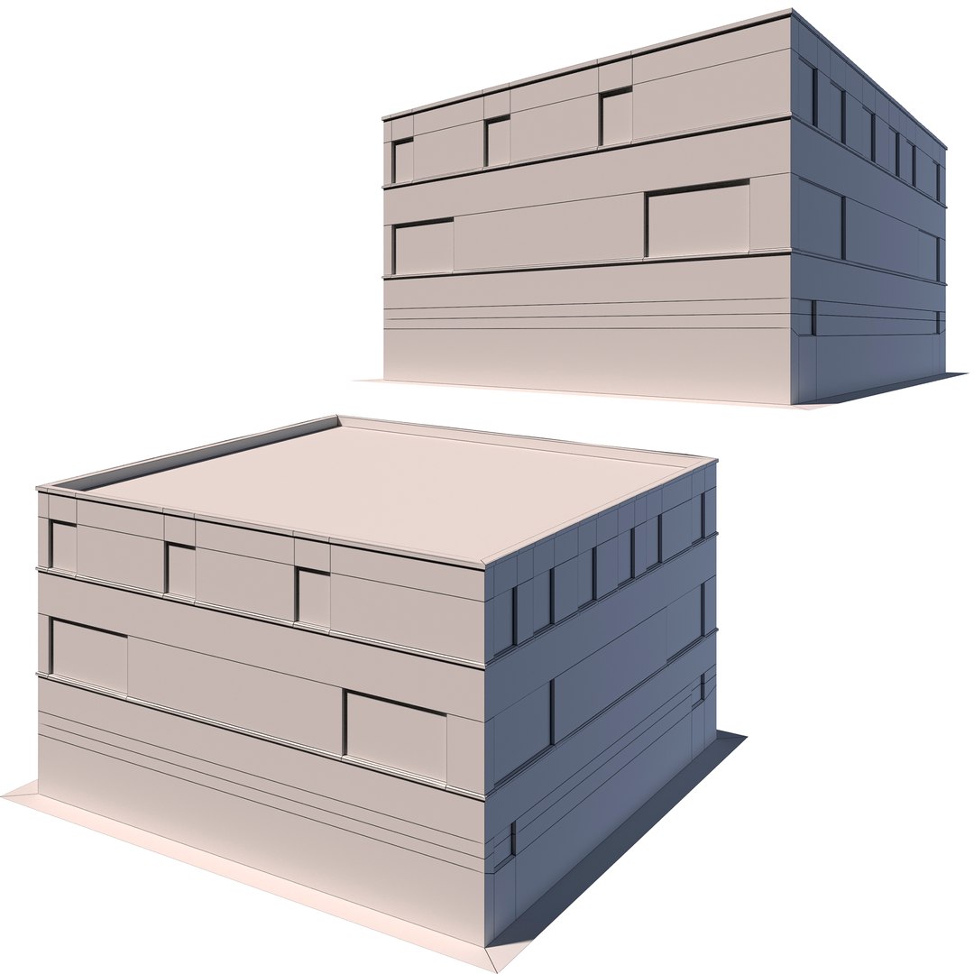 3D Low Poly Building 8K Texture Model - TurboSquid 1858707