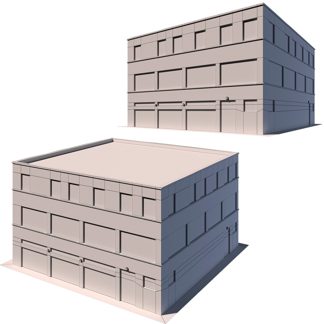 3D Low Poly Building 8K Texture Model - TurboSquid 1858707