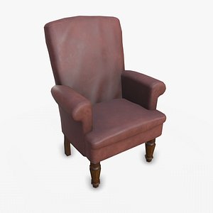Old Armchair Low-poly PBR