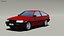 Toyota AE86 Levin-인테리어 없음