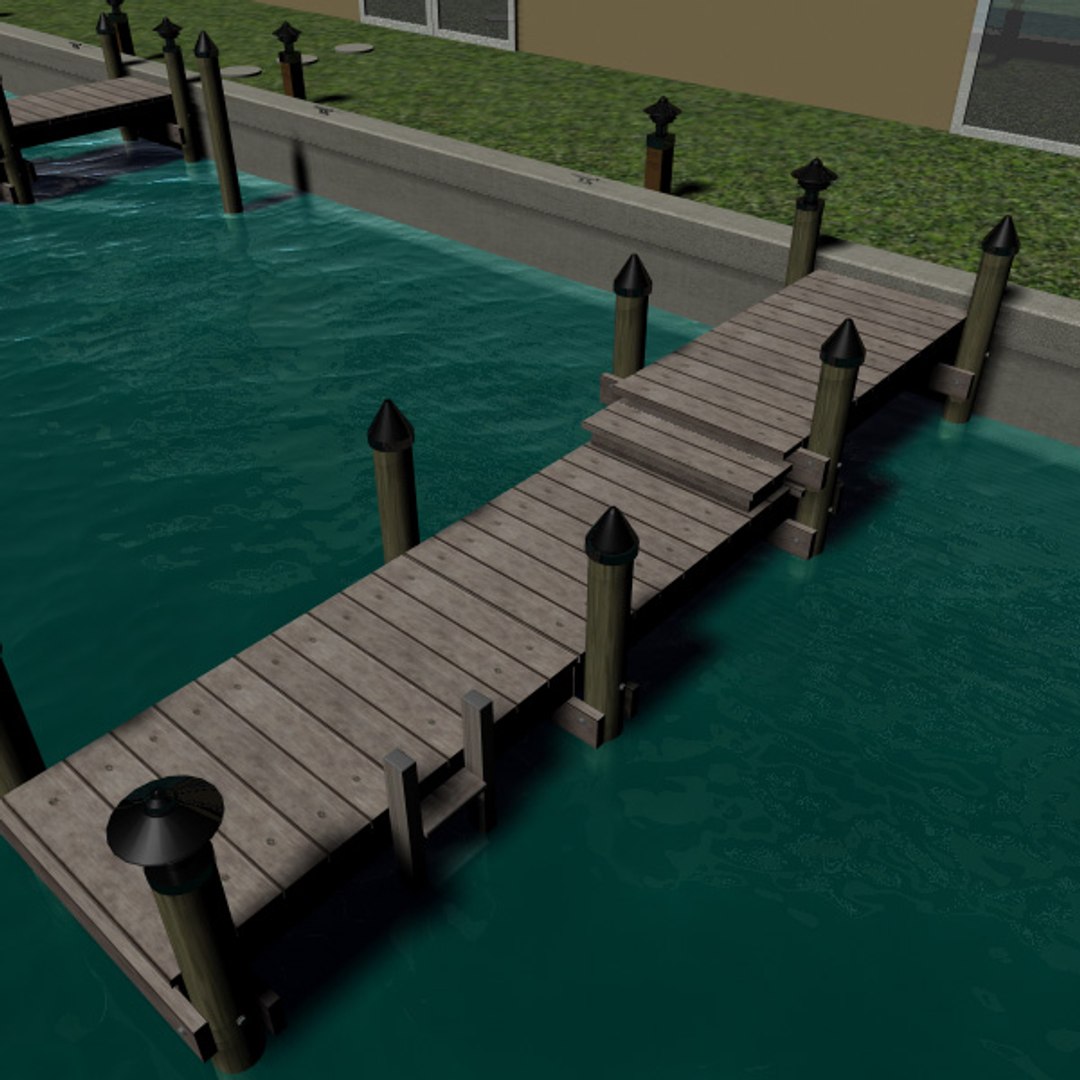 boat dock obj