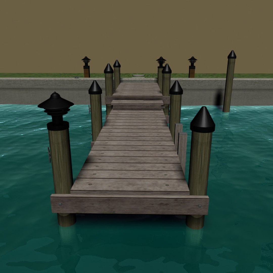 boat dock obj