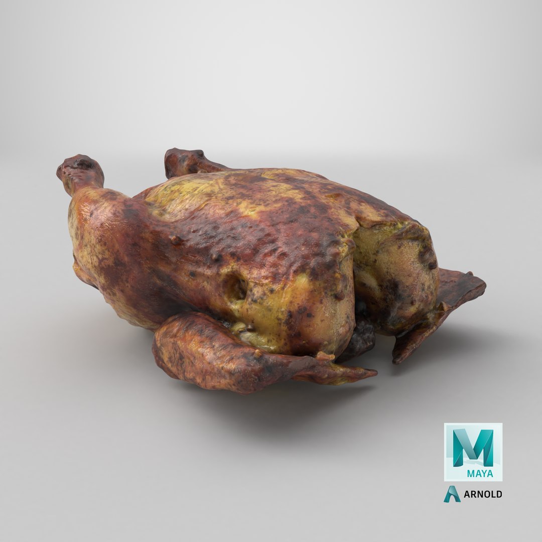 Roasted Chicken 3D Model - TurboSquid 2409378