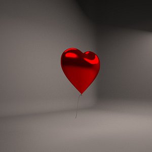 3D heart shape balloon