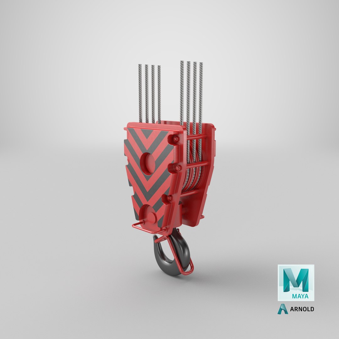 Detailed Red Crane Hook model https://p.turbosquid.com/ts-thumb/P3/gZsmjX/3n/stemcell_maya_arnold_render/png/1690442237/1920x1080/fit_q87/fb2c9b962bf0f47f588e3d1f54a04d2f8d783ed6/stemcell_maya_arnold_render.jpg