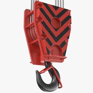 Detailed Red Crane Hook