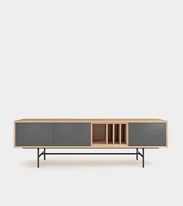 Clean and modern sideboard with wood frame