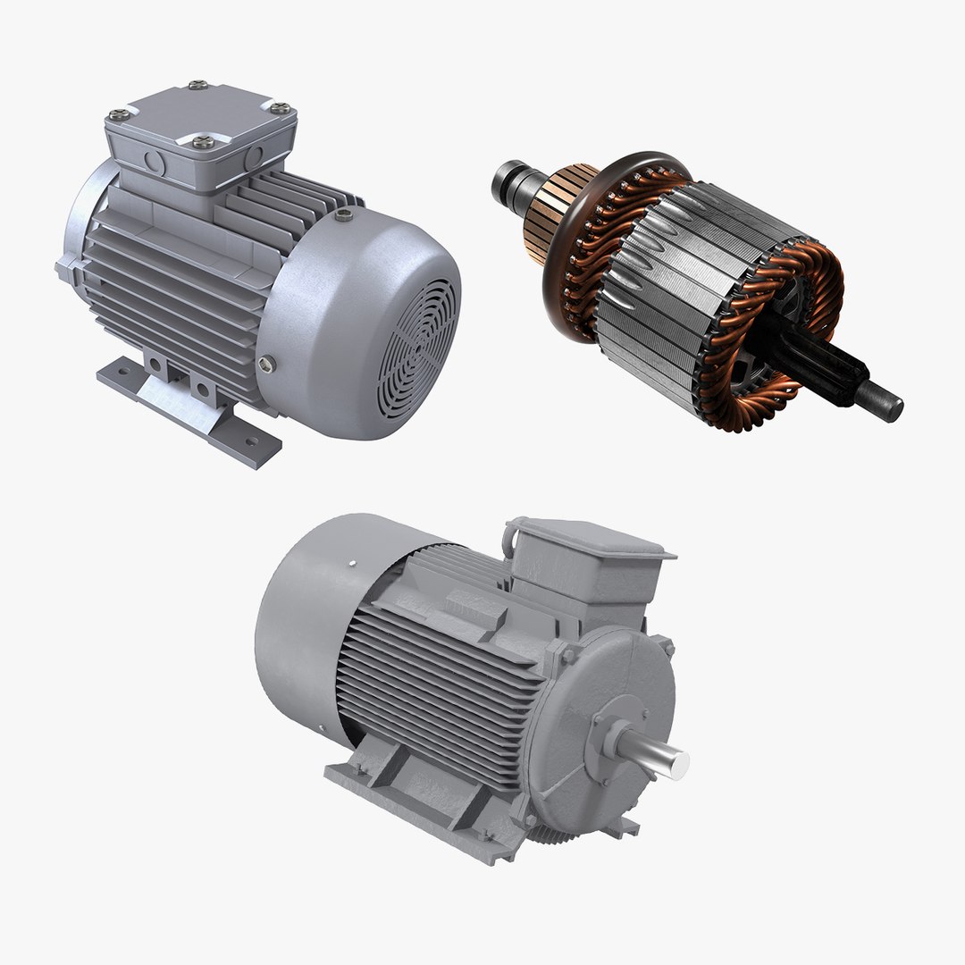 Electric Motors Collection 2 3D model preview