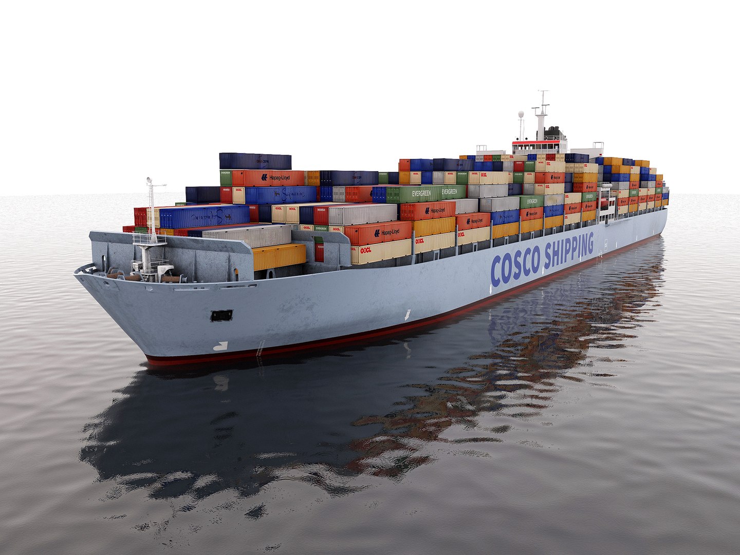 Cargo Container Ship 300m 3D Model - TurboSquid 2281987
