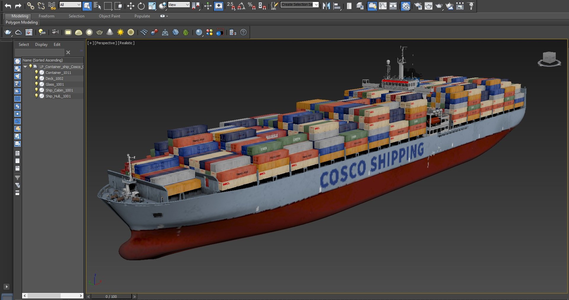 Cargo Container Ship 300m 3D Model - TurboSquid 2281987