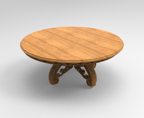 3D wooden center table -