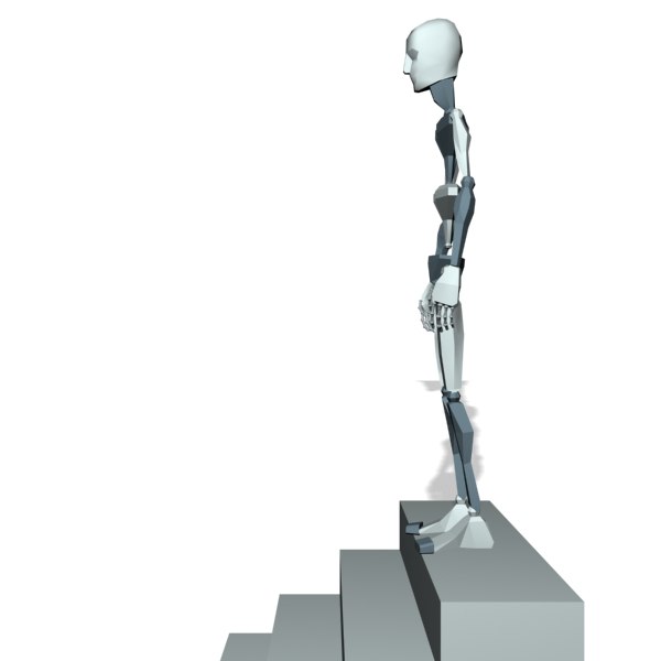 Motion Character Studio Biped stair walk down