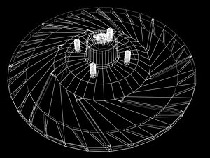 3d brake disk rotor model