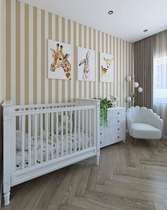 3D model Very cozy childs room