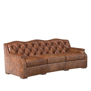 Chestnut Western Leather Sofa PBR