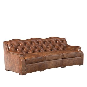 Chestnut Western Leather Sofa PBR