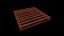 PBR Palete de madeira modelo 3D Low Poly pronto para jogo