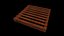 PBR Palete de madeira modelo 3D Low Poly pronto para jogo