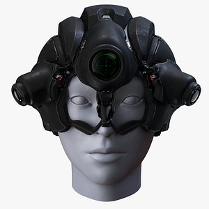 Modello 3D Maschera antigas cyberpunk con punte - TurboSquid 1981853