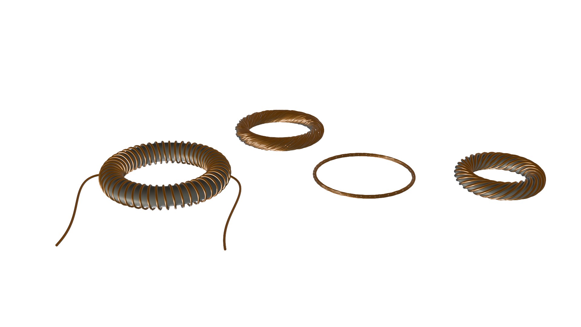 Copper Coils Model - TurboSquid 2237401