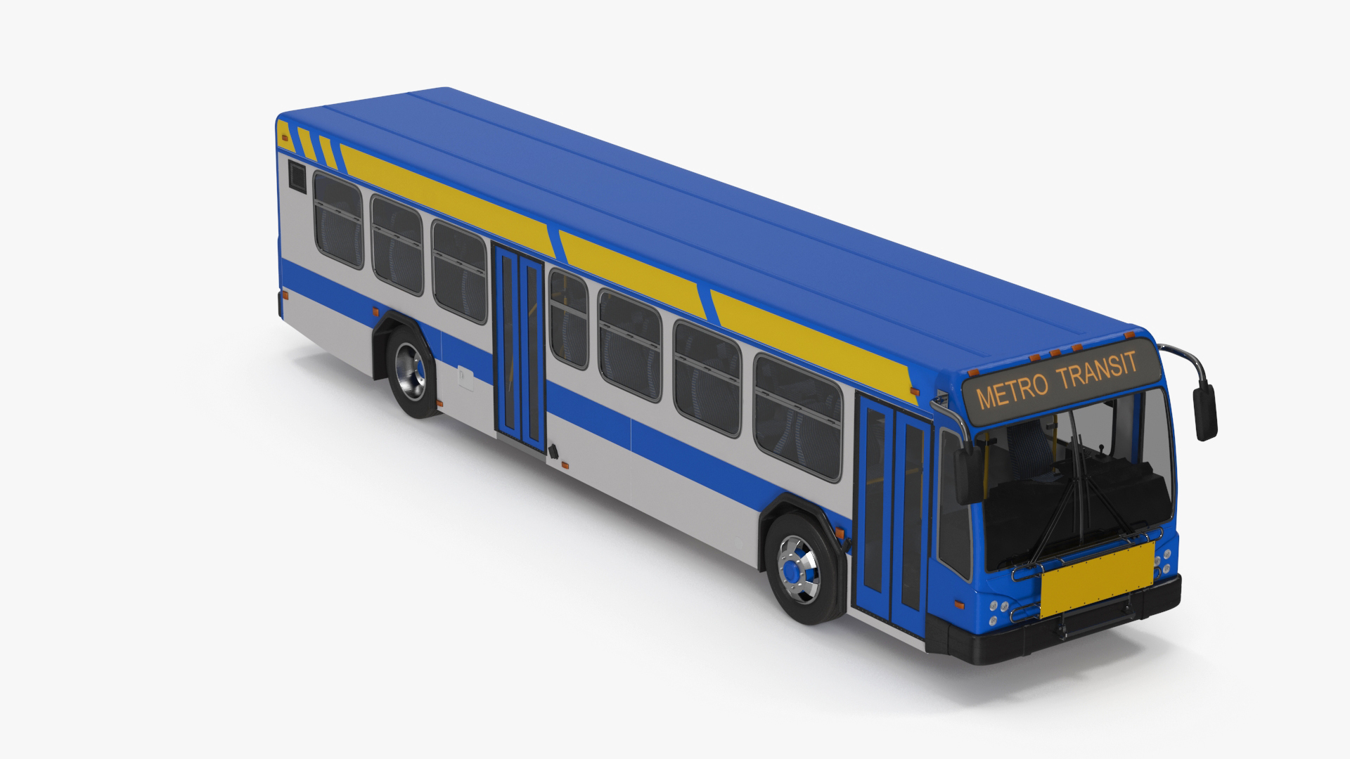 Metro Transit Bus Rigged For Cinema 4D Model - TurboSquid 2186330