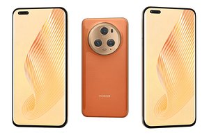 Honor Magic5 Pro Orange Low Poly model