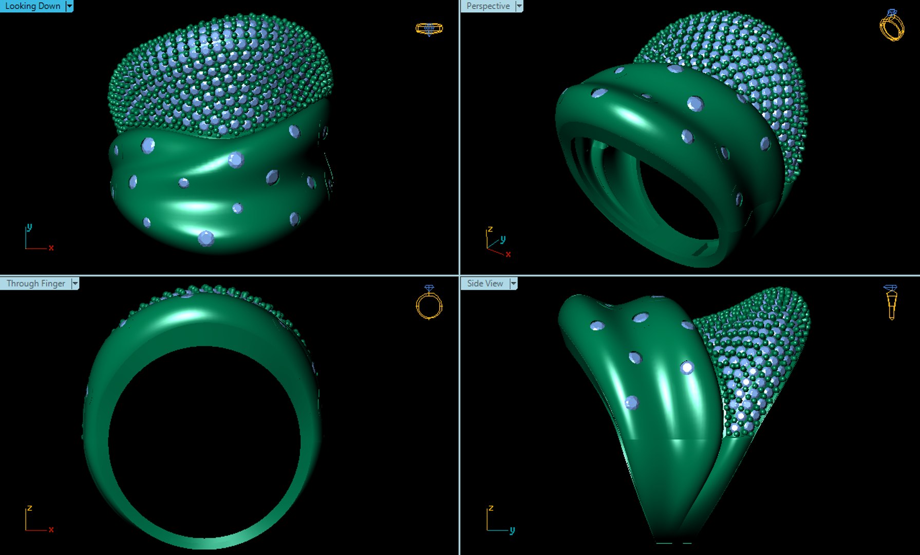 Women Fashion Ring 3D Model - TurboSquid 1987484