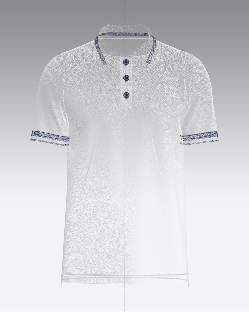 Men's 3D Printed Polo Shirt main image 1