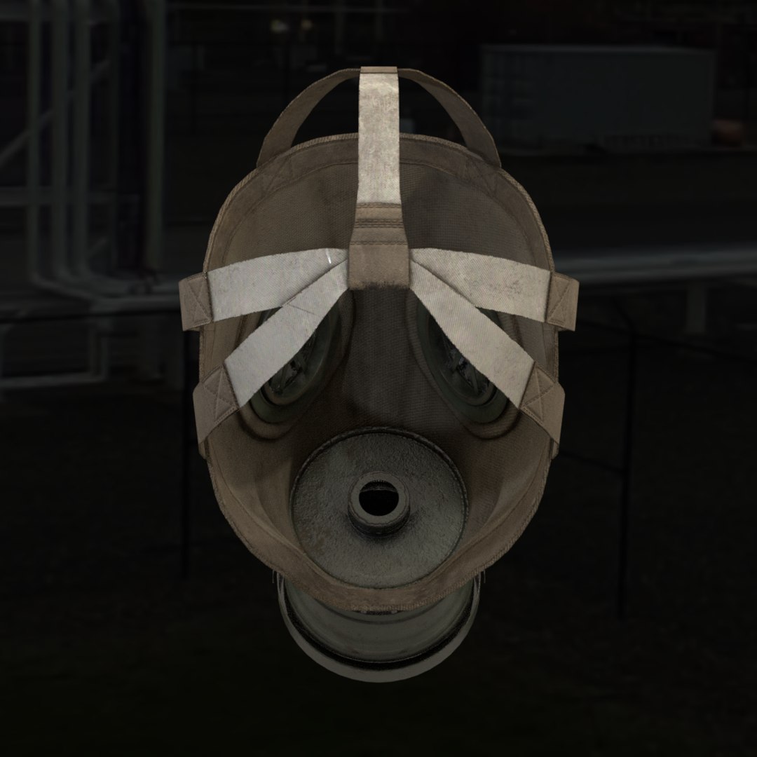 Military gas mask model - TurboSquid 1350306