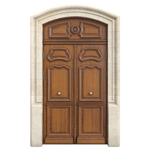 Entrance classic door 126 3D