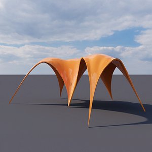 3D Catenary Shell Pavilion 02