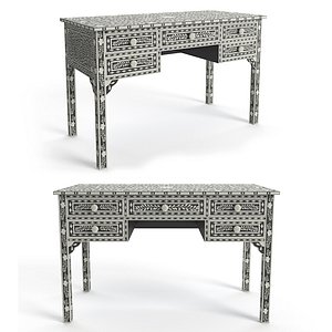 Black Bone Console Table